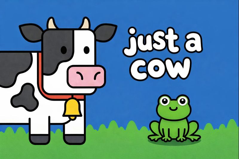 Just a Cow banner